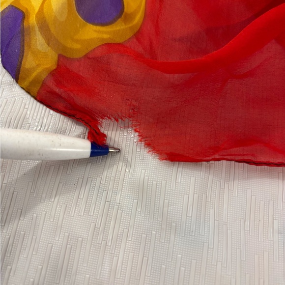 Women’s Silk Polyester XXXOOO Vibrant Colorful Scarf 68” L, 24” Wide - Picture 8 of 8